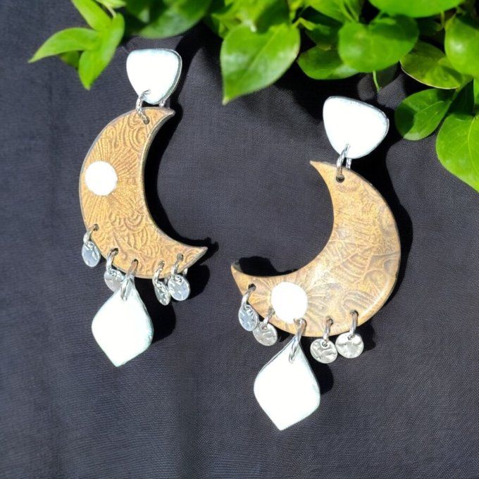 Boucles d'oreilles Moon