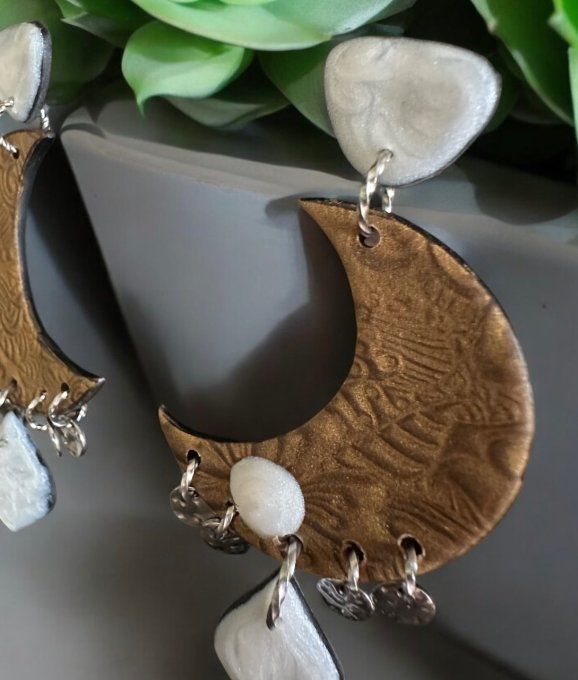 Boucles d'oreilles Moon