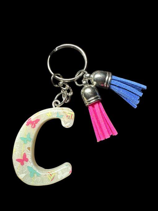 Porte-clefs lettre C