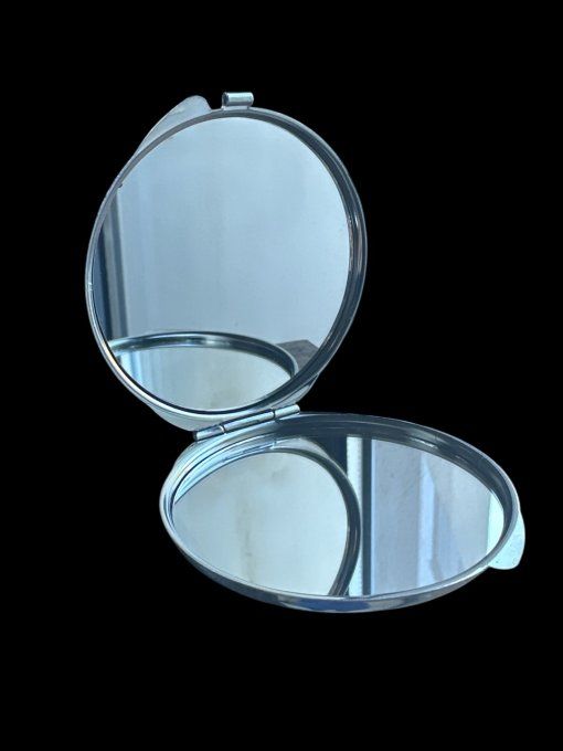 Miroir de poche marbré